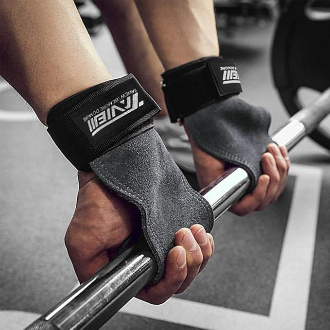 Wrist Straps for Weightlifting for Maximum Grip Support - Lifting Deadlift Strap & Weight Lifting Grips Gloves for Working Out Pull Up Deadlifting & Shrugs