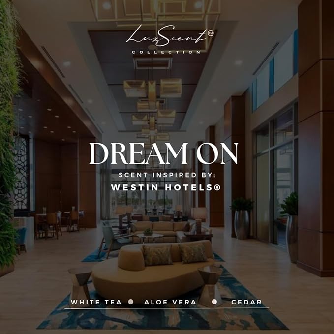 Dream On Aroma Diffuser Oil 1200ML - Waterless Essential Oil for diffusers - Luxury Hotel Inspired Fragrance - Aroma Oil for Aromatherapy - Fits in Any Diffuser (Dream On)