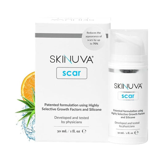 Skinuva® Next Generation Scar Cream - Advanced Scar Cream Formulated with Growth Factors (1 oz)