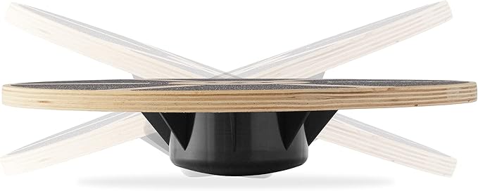Philosophy Gym Wobble Board - Round Wooden Balance Board - Exercise Balance Trainer