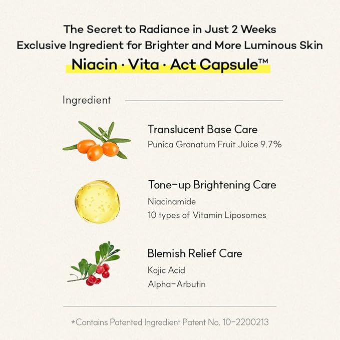 Vitamin C, Niacinamide Serum for Dark Spots, Uneven Tone & Radiance, Korean Glass Skin, Anti-Wrinkle, Collagen Serum, Vitamin Liposome, Moisturizer, Retinol Face Ampoule 30ml