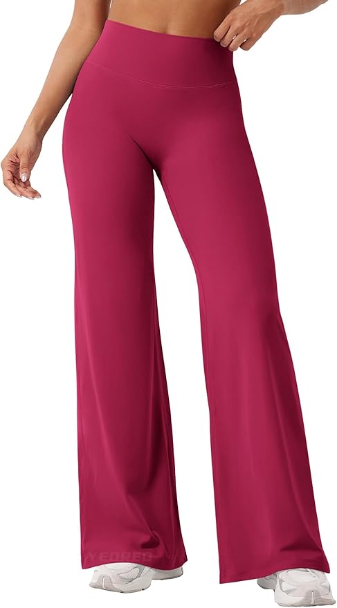 YEOREO Workout Leggings Womens No Front Seam Straight Leggings 29" / 31.5" / 33" High Waist Buttery Eddiy Gym Yoga Pants