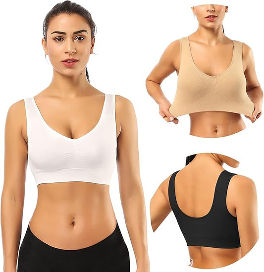 BESTENA Sports Bras for Women, Seamless Comfortable Yoga Bra with Removable Pads