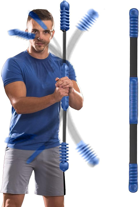 Fitness Bar for Workout,Elastic Exercise Bar, Vibration Weight Stick,Body Physical Therapy,Core Strength Training,Arm Shoulder Stretch At Home Gym.