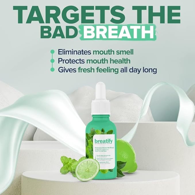 Bad Breath Eliminating Serum – Bad Mouth Smell Removing Drops – Easy to Carry and Handy Fresh Breath Oil-serum, 20 mL, 0.68 Oz (Pack of 3, 2.04 Oz)