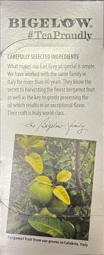 Bigelow Earl Grey Tea Bags 28-Count Boxes (Pack of 6) Black Tea Bags with Oil of Bergamot All Natural Gluten Free Rich in Antioxidants