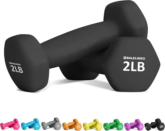 Balelinko Home Gym Equipment Workouts Strength Training Weight Loss Pilates Weights Yoga Sets Weights for Women, Men, Seniors and Youth
