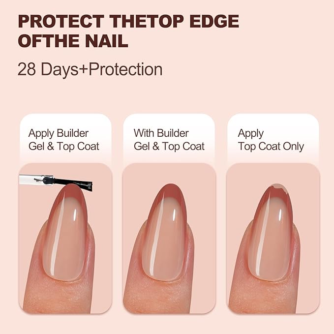 150Pcs French Gel Nail Tips Almond, Vansiho Medium Nail Tips, Pre-French Tips Press on Nails, Acrylic Fake Nails for Nail Art DIY 15 Sizes