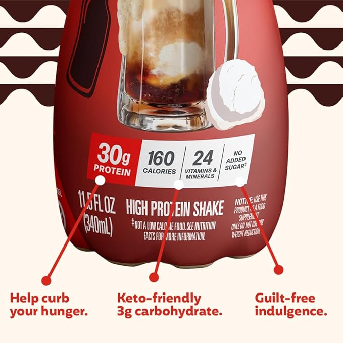 Premier Protein Shake, Limited Edition, Root Beer Float, 30g Protein, 1g Sugar, 24 Vitamins & Minerals, Nutrients to Support Immune Health, 11.5 fl oz, 12 Pack