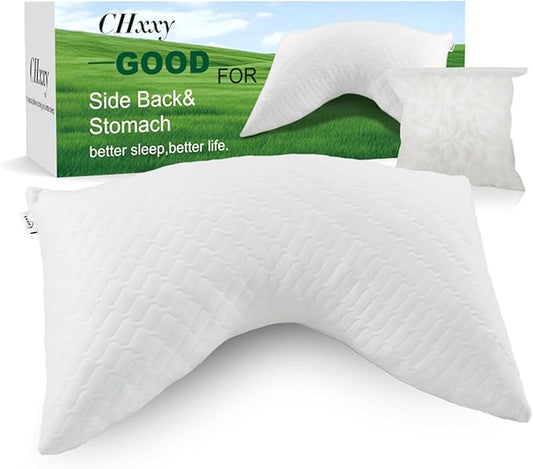 Shredded Memory Foam Pillows – Adjustable Loft, Orthopedic Support for Side/Back Sleepers, Pressure Relief for Cervical Spine, Machine Washable (Queen Size)