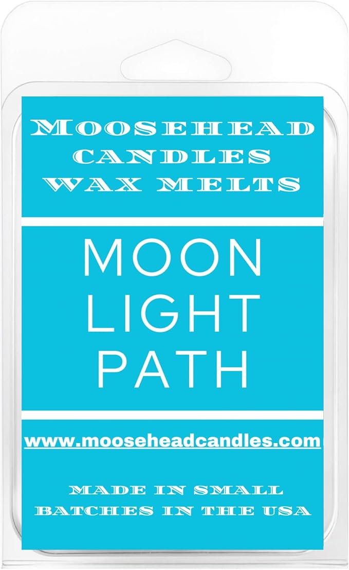 Moonlit Path Wax Melts – 4 Pack BBW-Inspired Fragrance | Soft Lavender, Night-Blooming Jasmine & Powdery Musk | Long-Lasting Soy Wax Cubes, Pet Safe | Moosehead Candles