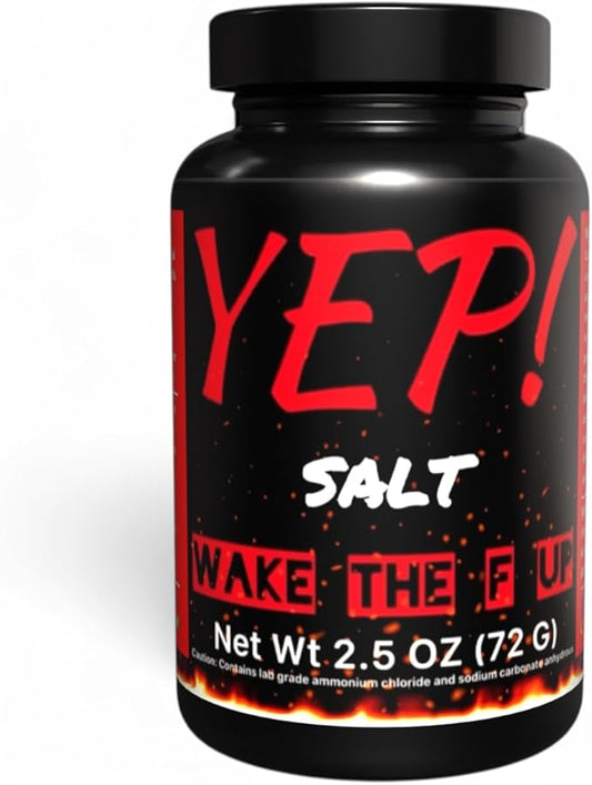 Yep Wake Up - Salts Made in USA - 2.5 oz Bottle – Extra Strong, Long-Lasting Formula for Athletes