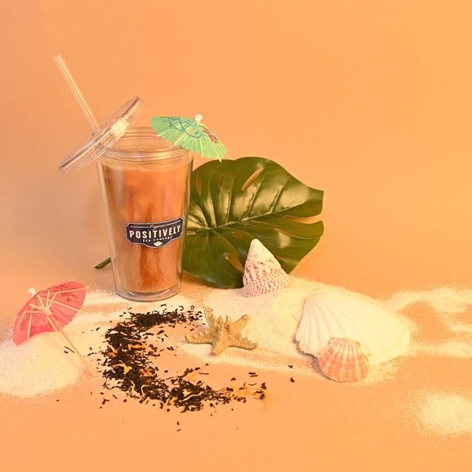 Organic Positively Tea Company, Passion Fruit Black Tea, Loose Leaf, 4 Ounce