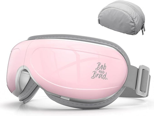 BOB AND BRAD Eye Massager FSA Eligible/HSA Eligible, EyeOasis 2 Temple Massager with Heat, Smart Eye Mask for Migraine with BT Music, Reduce Dry Eyes Improve Sleep, Birthday Gifts for Women Mom Wife