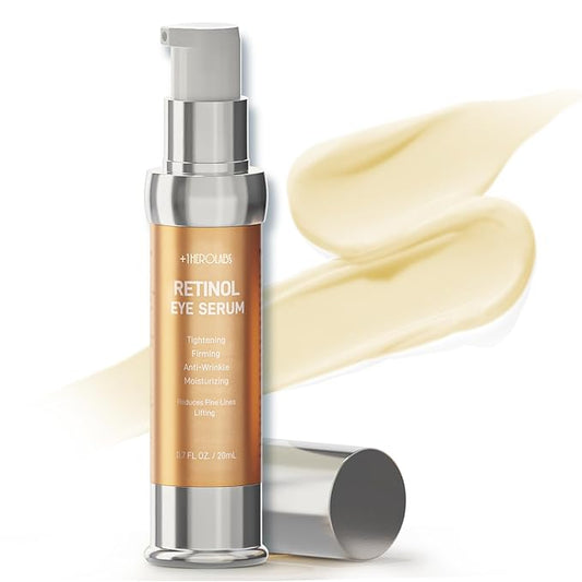 Eye Cream for Anti-Aging & Wrinkles – Firming, Hydrating & Repairing Eye Serum with Retinol, Niacinamide, Hyaluronic Acid, Vitamin E & Bifida Ferment Lysate, 0.7 Fl Oz (Pack of 1)