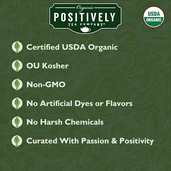 Organic Positively Tea Company, Genmaicha, Green Tea, Loose Leaf, 16 Ounce