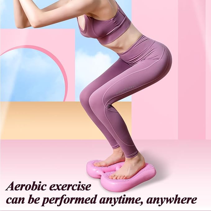 Inflatable Stepper for Exercise, Balance Training Mat for Fitness Yoga, Multi-Function Air Stepper for Gym, Home & Office