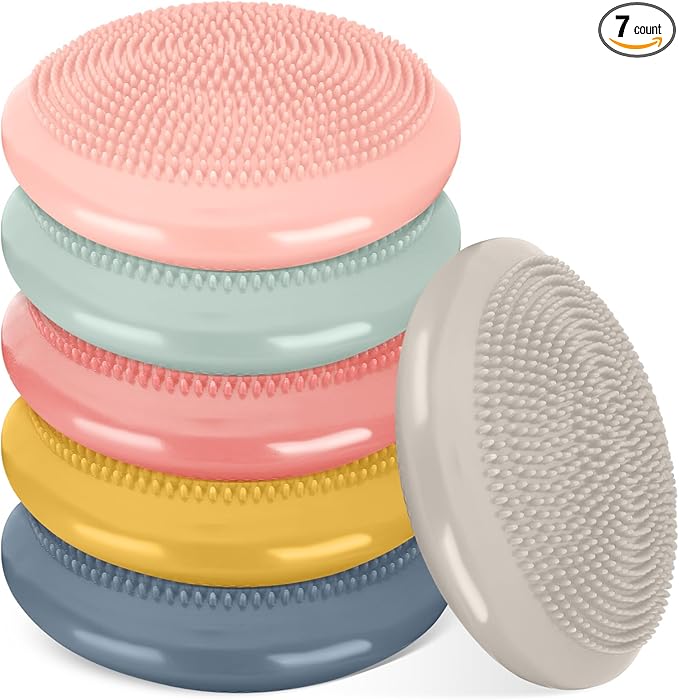 Amylove 6 Pcs Wiggle Seat Inflated Wobble Cushion for Sensory Kid 13 Inch Balance Disc Kids Flexible Seating Exercise Sensory Pad Chair Cushion for Classroom Office School