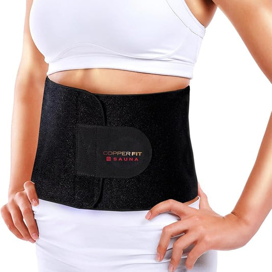 Copper Fit Infrared Sauna Belt Waist Trainer for Men & Women – Increases Sweat, Supports Core & Adjustable Compression