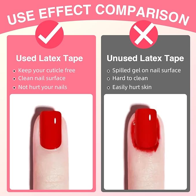 Liquid Latex for Nails 2 Pack, 15ml Fast Drying Peel Off Cuticle Guard, Nail Polish Barrier Protector for Nail Art DIY Manicure