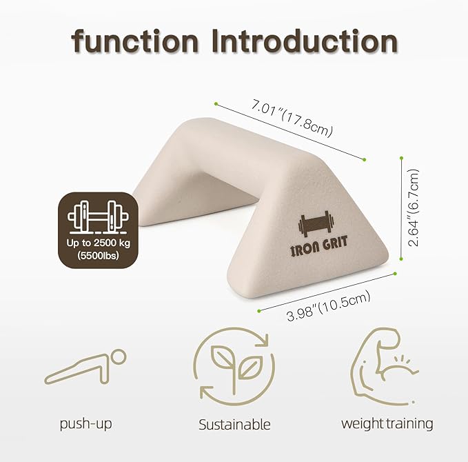 Push Up Handles with Ergonomic Handles and 4lb weight-Non-slip Parallettes Bars for Home Fitness Training, Push Up Stands Handle Perfect for Floor Workout Exercise