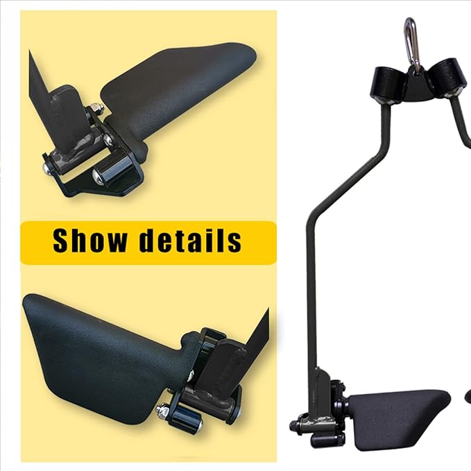 KORIKAHM Adjustable Lat Pull down Bar, Cable Machine Attachments for Gym, Home Gym Fitness T-bar Row Pulldown Attachments, Lat Pull Down Machine Wide Grip Neutral Grip Handle