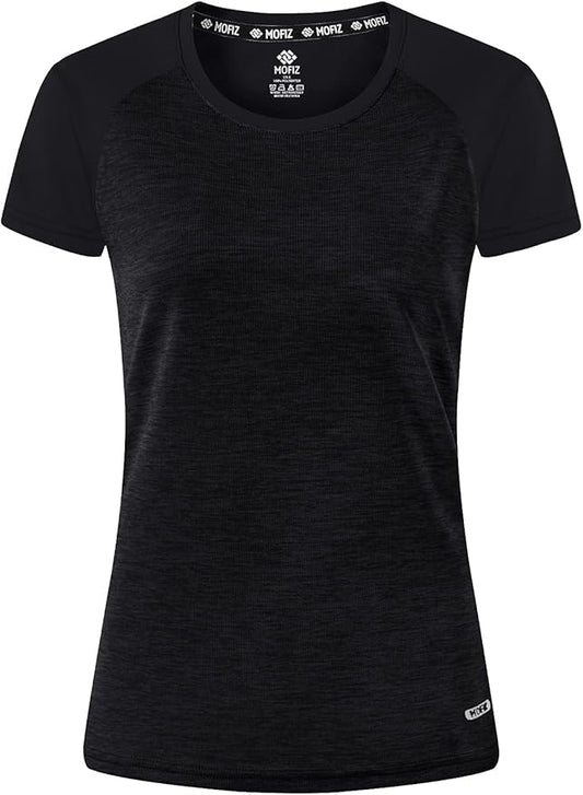 MoFiz Women's Short Sleeve UPF 50+ Sun Protection Sports T-Shirt Quick Dry Running Workout Athletic Tee Top