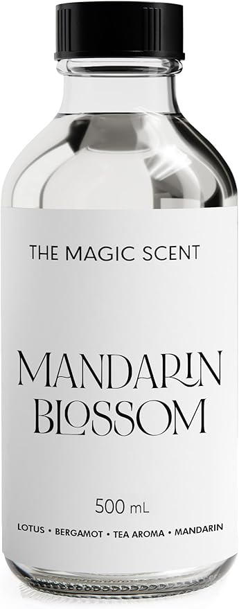 The Magic Scent Mandarin Blossom Diffuser Oil - Hotel & Home Luxury Scents Inspired by St. Regis Hotel, Maldives - Diffuser Oil Scents for Home Designed for Use in All Diffusers - 16.9 fl oz, 500 mL