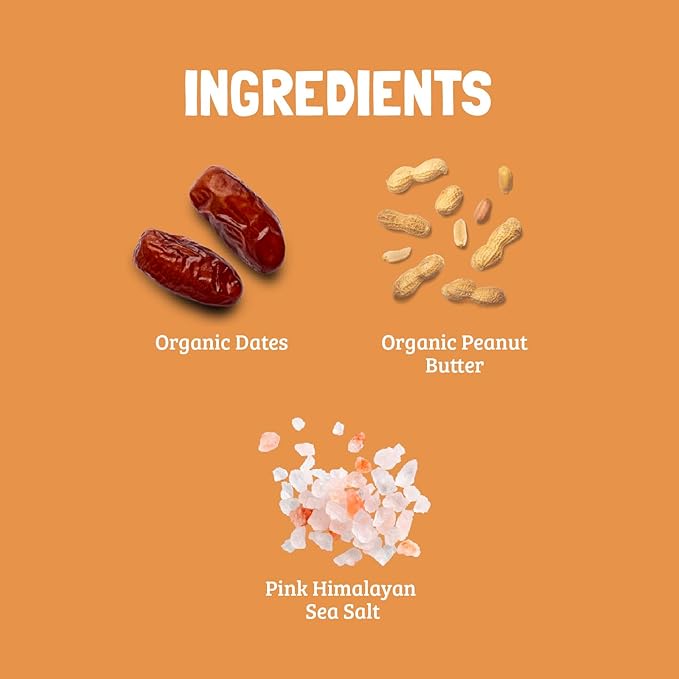 Skout Organic Plant-Based Protein Bars Peanut Butter (12 Pack) – 10g Protein – Vegan Protein Bars – Only 3 Ingredients – Easy Snack – Gluten, Dairy & Soy Free