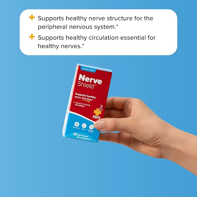 Redd Remedies, Nerve Shield, Supports Healthy Nerve Structure and Circulation, 60 Vegan Capsules