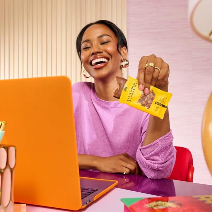 TRUBAR Vegan Protein Bar, Saltylicious Almond Love, Gluten Free, Plant Based, High Fiber, Dairy Free, Low Fat, Non GMO, No Sugar Alcohols, 12G Lean Protein, 13G Fiber, Healthy Snack Bars, 12 CT