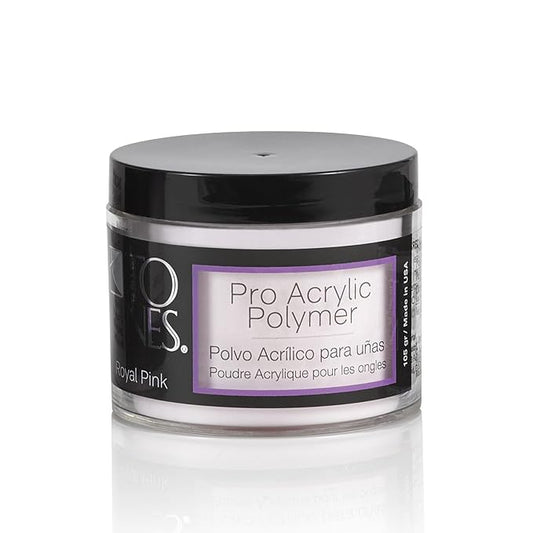 Tones Pro Acrylic Nail Powder, Royal Pink (Soft, Creamy Pastel Pink), (3.5 Fl Oz) - Long-Lasting & Non-Yellowing Polymer for Salon Quality Nail Extensions & 3D Art