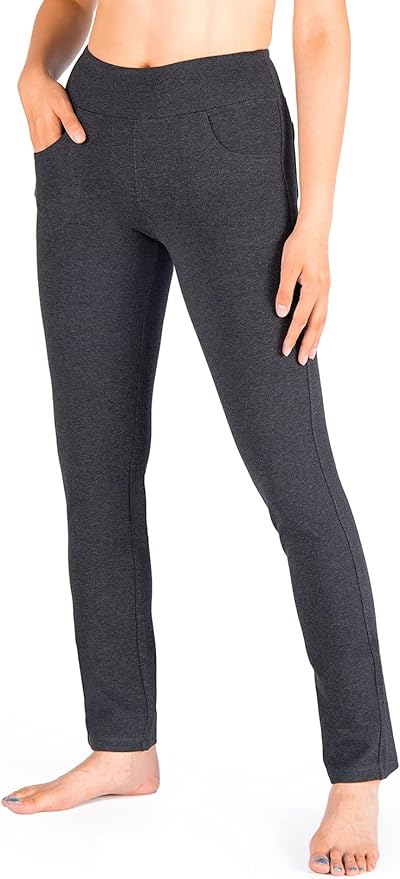 Yogipace,5 Pockets,25"/27"/29"/31"/33"/35"/37",Women's Straight Leg Yoga Dress Pants Workout Pants