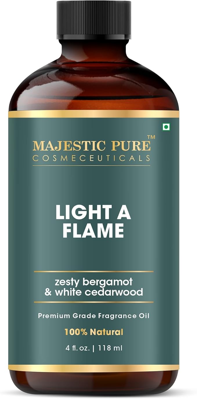 MAJESTIC PURE Zesty Bergamot & White Cedarwood Premium Oil | 100% Natural | Used in Diffuers, DIY, Self Care | 4 fl oz