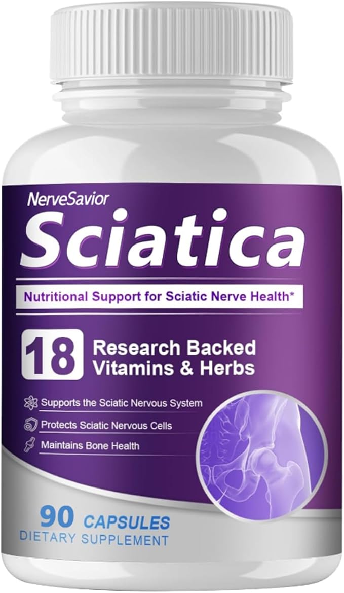 for Neuropathy，Sciatica Nerve Support Supplement - Alpha Lipoic Acid for Nerve Health in Feet, Hands & Legs - 90 Capsules