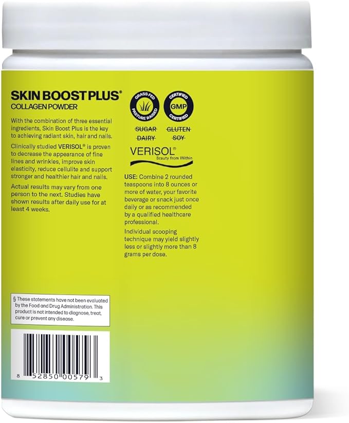 VERISOL Bioactive Hydrolyzed Collagen Peptides | Collagen Powder Supplement with Vitamin C & Hyaluronic Acid for Hair, Skin, and Nail Health | Skin Boost Plus (Chocolate) [50-Serves]