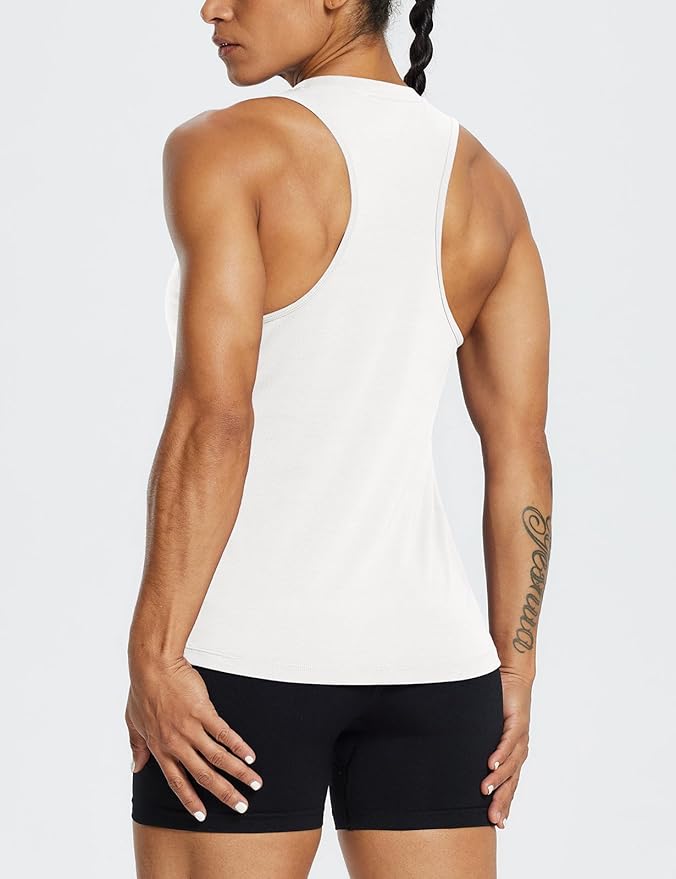baleaf Workout Tank Tops for Women Sleeveless Running Athletic Loose Fit Yoga Tops Active Shirts Sports Gym Exercise