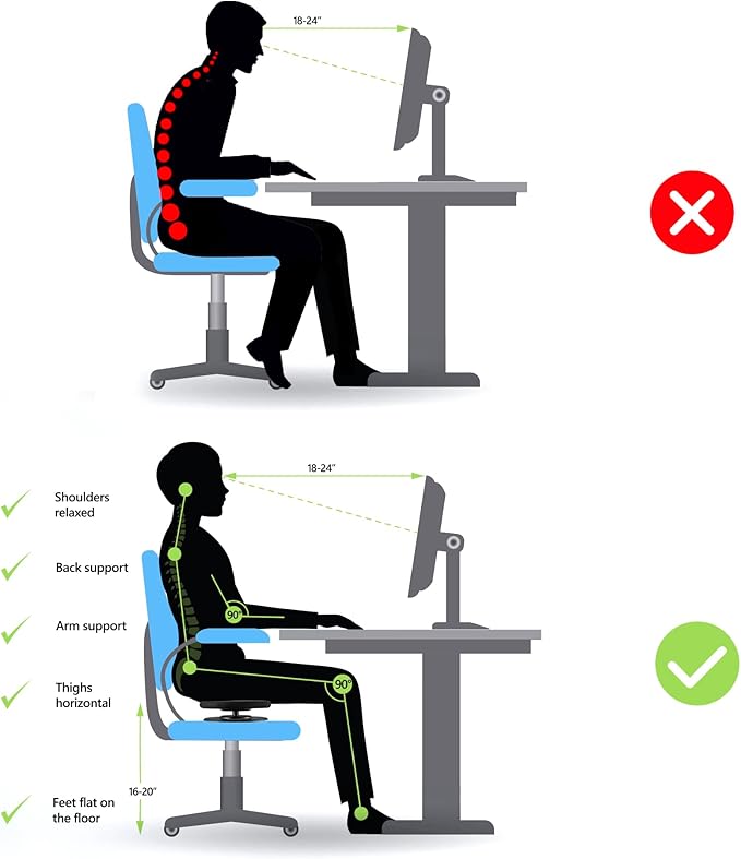 Balance Active Seat Posture Core Trainer | Improve Posture & Stability, Increase Back Muscle Strength While Sitting in Your Chair, Portable Exercise | Perfect Addition to Your Chair or Seating Setup