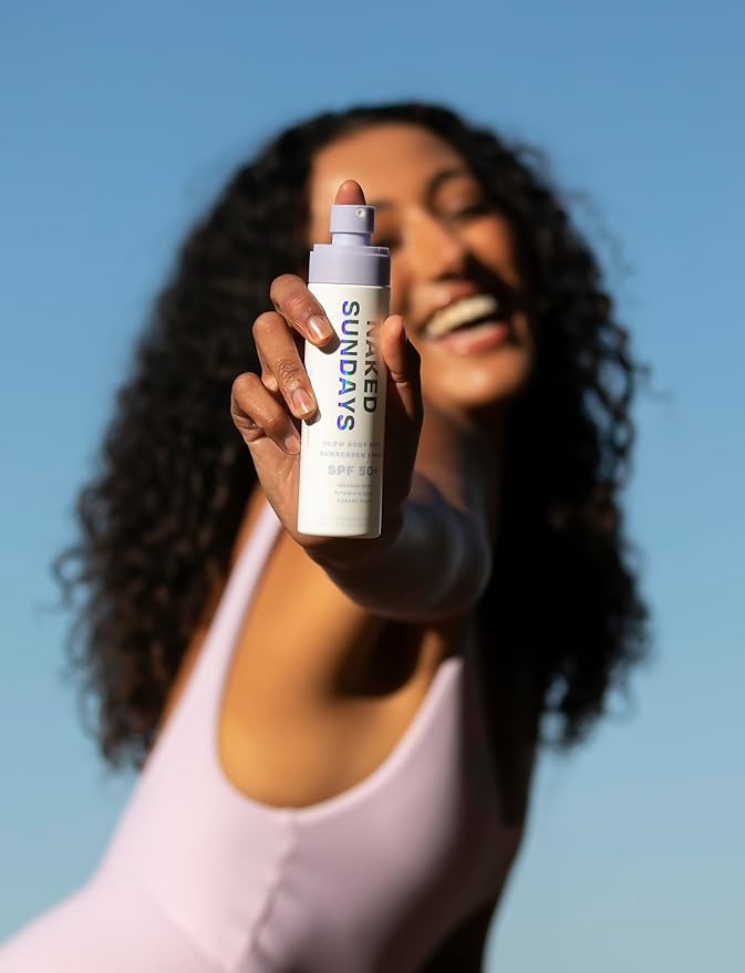 Naked Sundays SPF 50+ Body Sunscreen Spray – Broad Spectrum UVA/UVB Protection, 150 ml Mist
