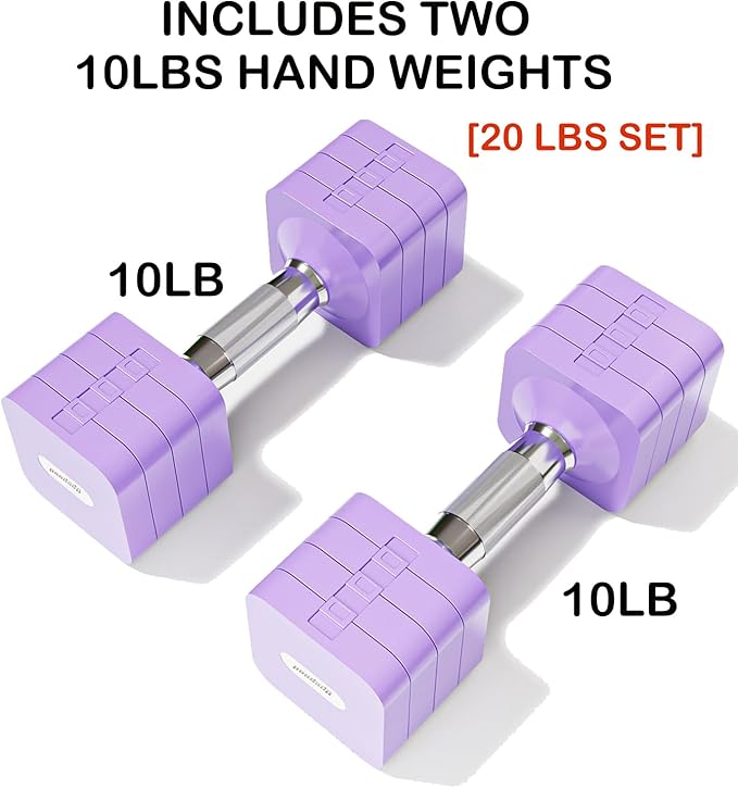 15LB 20LB 40LB 50LB Adjustable Dumbbell Set Free Weights Dumbbells Set for Women Men Hand Weights Sets Adjust Dumbbell Weight Sets for Home Gym Exercise Workout Strength Training Equipments