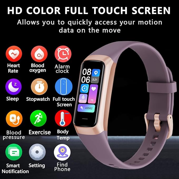 Fitness Tracker with 24/7 Heart Rate Blood Oxygen Sleep Monitor,Activity Tracker with 1.1" AMOLED Touch Color Screen, Multiple Sport Modes Step Counter,IP68 Waterproof for Women Men