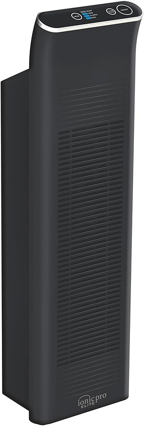 Ionic Pro Platinum (TA740) Negative Ion Air Purifier Tower - Truly Silent Operation – High Performing Unique No Filter Design - Removes Odors, Smoke, Mold, Pet Dander - 600 Sq Ft Capacity