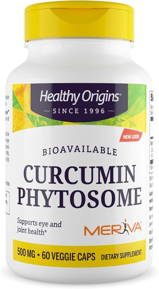 Healthy Origins Curcumin Phytosome (Featuring Meriva SF) 500 mg, 60 Veggie Caps