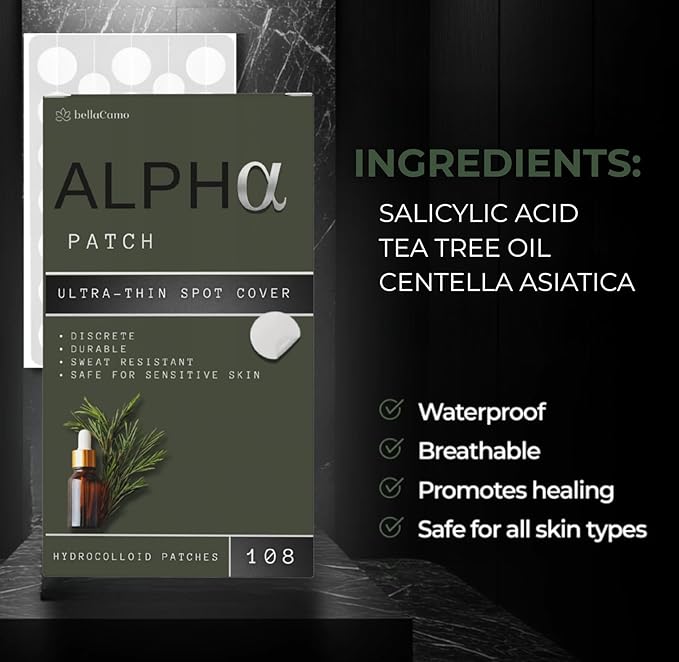 Clear Pimple Patches- Hydrocolloid Fast Acting Pimple Patch w/ Salicylic Acid & Tea Tree Oil Fights Breakouts & Blemishes. Acne Spot Treatment for Face- 108 Ct.
