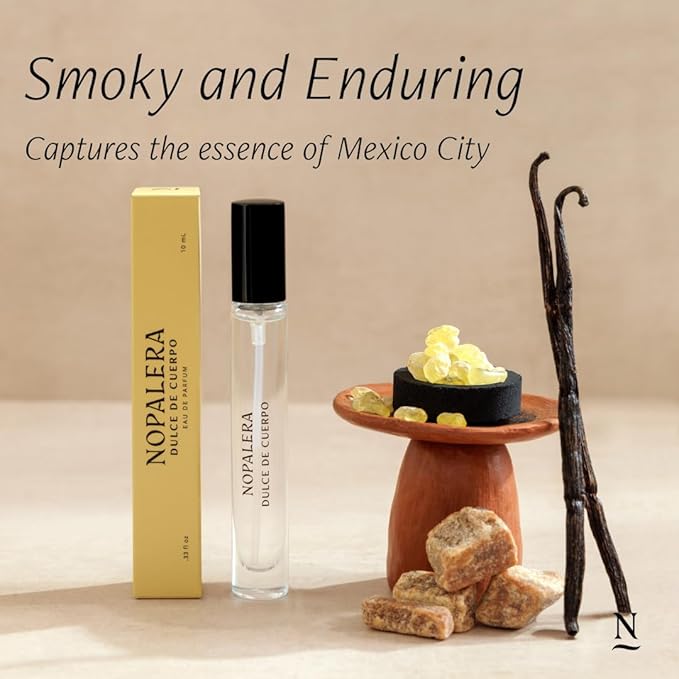 Nopalera Dulce de Cuerpo Eau de Parfum - Clean Fragrance for Women and Men - Violet, Amber, Vanilla and Sandalwood, Long-Lasting, Free From Artificial Ingredients, 10ML Travel-Friendly Spray