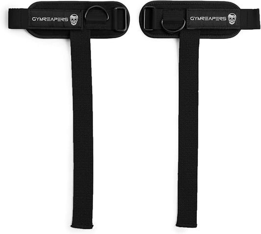 Gymreapers GripLink Lifting Straps – Heavy Duty D-Ring Weight Lifting Wrist Straps with Anti-Slip Silicone Grip Beads, Cushioned & Adjustable Support for Deadlifts, Powerlifting, Cable Machines & Gym Training