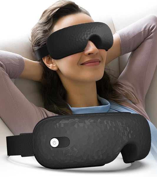 Eye Massager with Heat,Massaging Eye Mask Presents Birthday Gifts for Women mom Men him,Rrelaxing Eye Care Headache Massager Equipment for migraines Relax eyeris