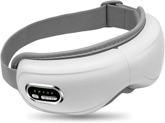 Eye Massager with Heat,Bluetooth Music Eyes Care Gift with 5 Massage Modes and 180° Folding Heated Eye Mask for Migraines Massages Eyes Muscles Gifts for Friend Loved Ones