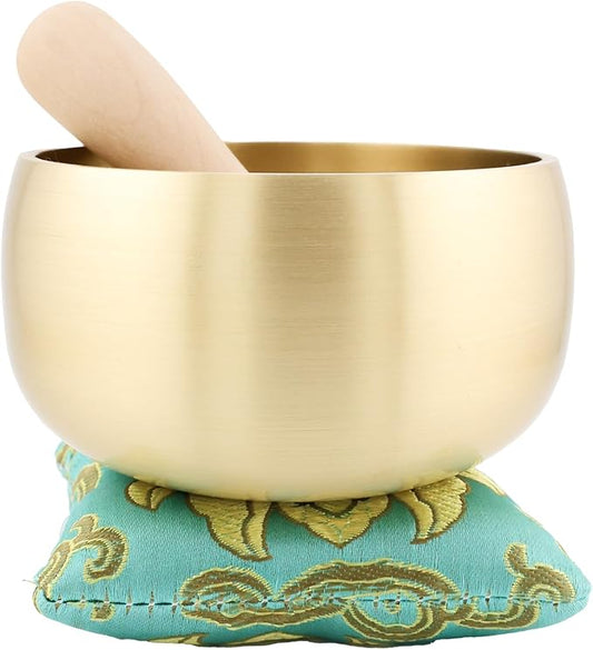 Tibetan Singing Bowl Set – 4-Inch BeMindful Sound Bowl for Meditation, Calm & Stress Relief | Designed for Tapping & Singing – Pure Resonance for Sound Healing, Yoga & Mindfulness – by CircleUp