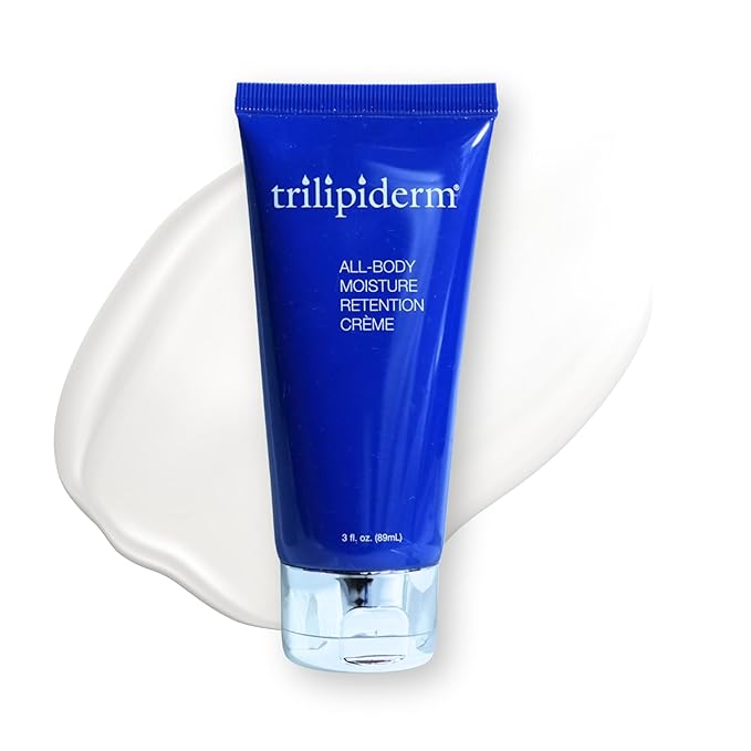 Trilipiderm All-Body Moisture Retention Crème – Plant-Based All-Day Lightweight Hydration for Body and Face, Meadowfoam, Lipid Replacement, Travel-Size TSA-Approved 3 Ounce Tube